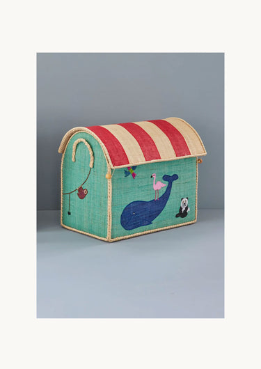 Medium Raffia Basket 'Zoo'