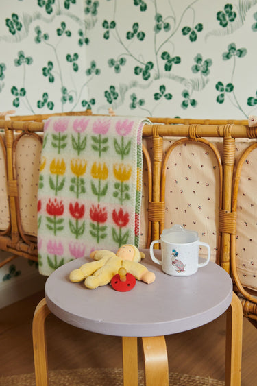 Organic Wool Blanket 65x90 Tulips