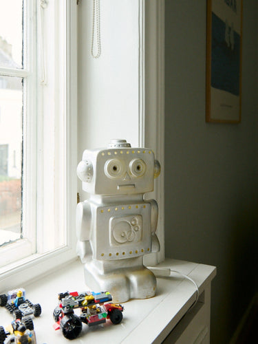 Robot Lamp Silver