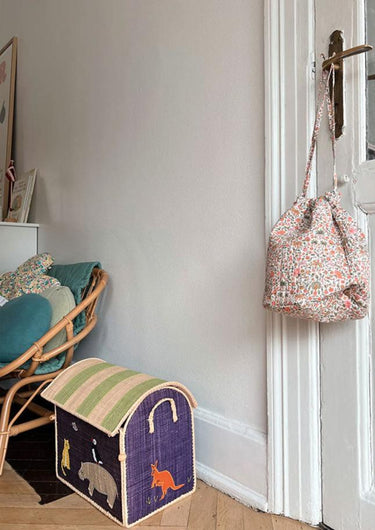 Small Raffia Basket 'Zoo'