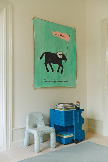 Wool Rug Teal