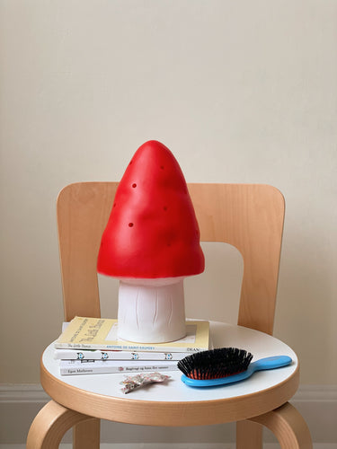 Small Mushroom Lamp Red
