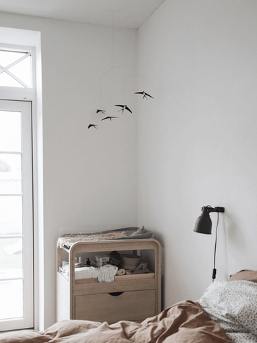Five Flying Swallows Mobile from Flensted Mobiles
