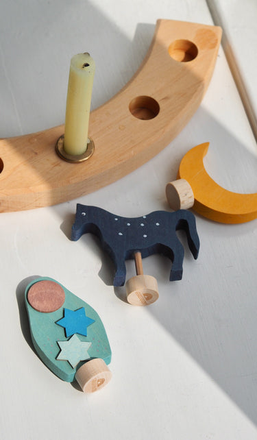 Decorative Figure Blue Horse