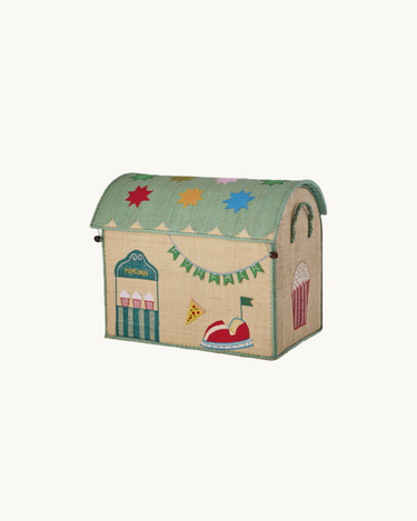 Medium Raffia Basket 'Fun Fair'