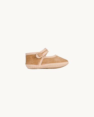 Baby Velvet Shoes Beige