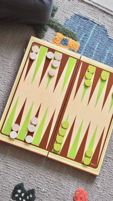 Backgammon in Wooden Case