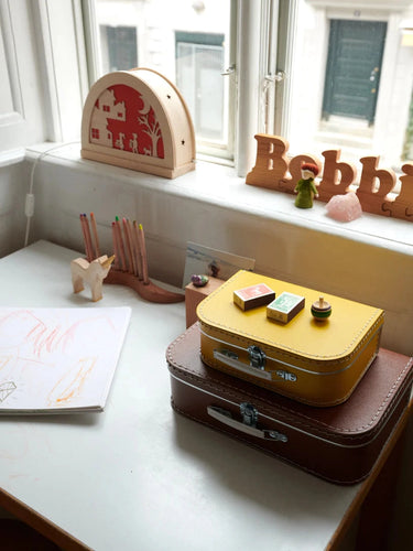 Cardboard Suitcase Yellow