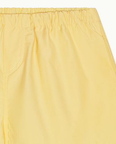 Cotton Shorts with Pockets Yellow