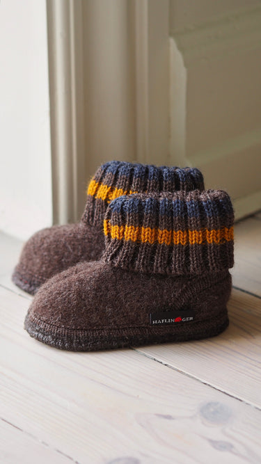Wool Indoor Shoes Brown