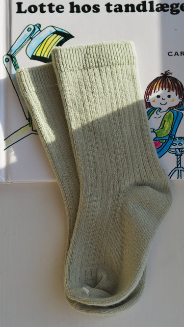 Ribbed Socks Light Sage