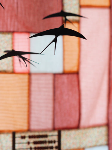 Five Flying Swallows Mobile
