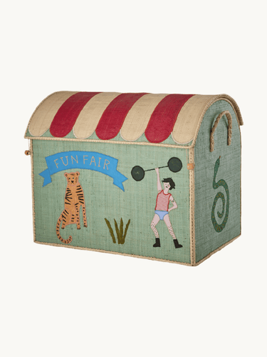 Large Raffia Basket 'Fun Fair'