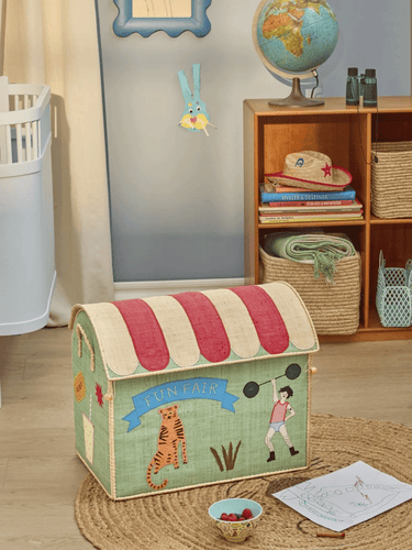Large Raffia Basket 'Fun Fair'