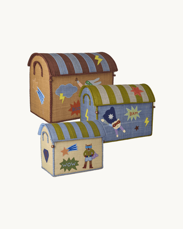 Medium Raffia Basket 'Brown Hero'