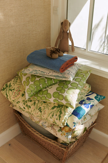 Organic Wool Blanket 65x90 Blue