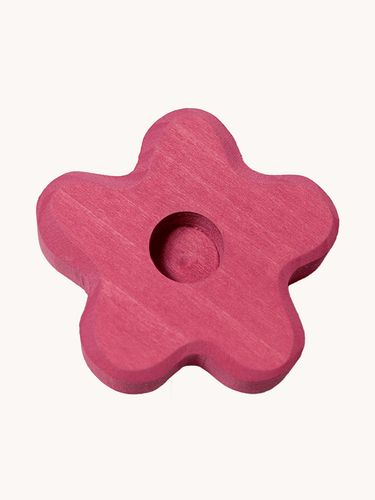Pink Flower Candle Holder