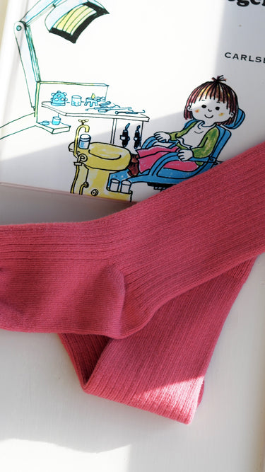 Ribbed Socks Berry