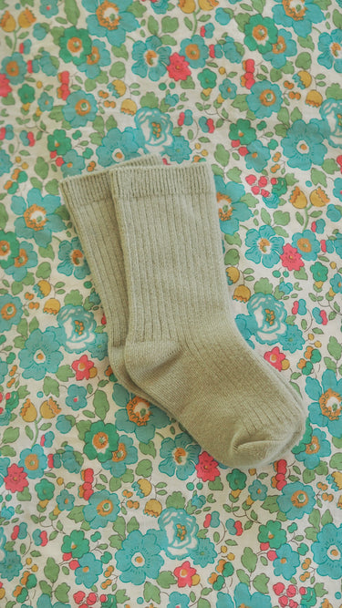 Ribbed Socks Light Sage