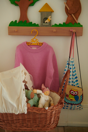 Nucki Rattle Doll Rose