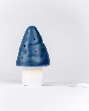 Small Mushroom Lamp Dark Blue