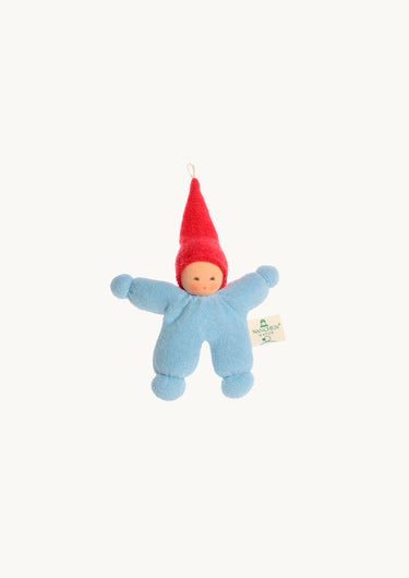 Wichtel Rattle Doll Blue