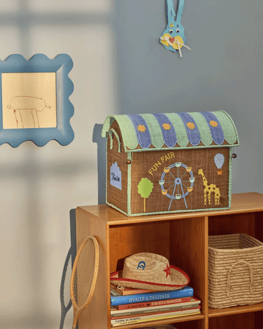 Small Raffia Basket 'Fun Fair'