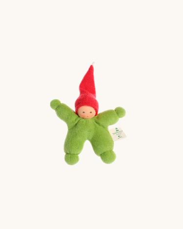 Wichtel Rattle Doll Green