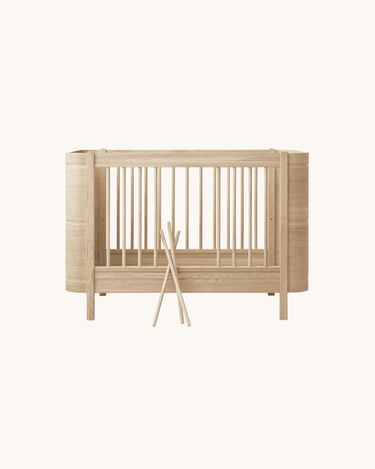 'Wood Mini+' Crib & Conversion Kit