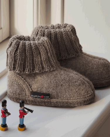 Wool Indoor Shoes Beige