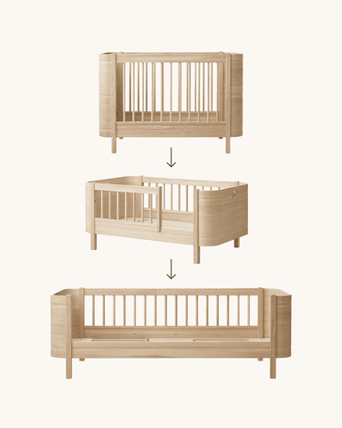 'Wood Mini+' Crib Conversion Kit